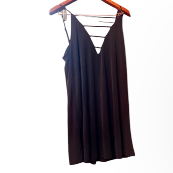 TOBI Silk Cocktail Dress Sz Small Black - Picture 6 of 6